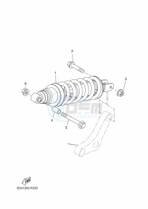 XSR700 MTM690D-U (BCP1) drawing REAR SUSPENSION