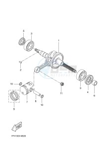 NS50N AEROX NAKED (1PL4 1PL4) drawing CRANKSHAFT & PISTON