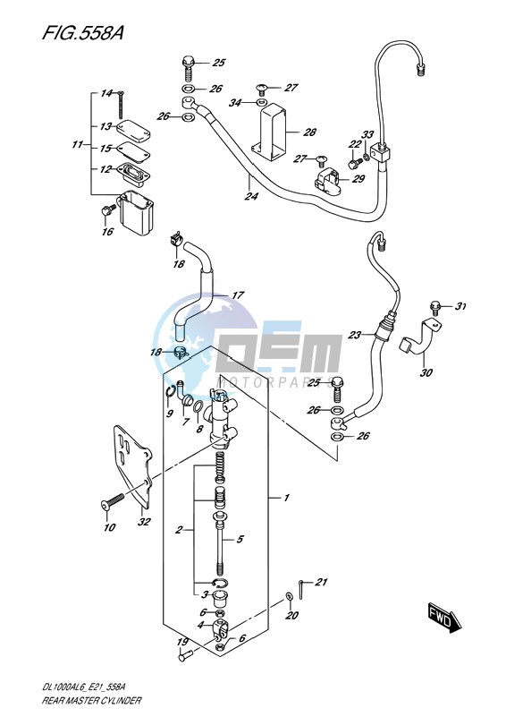 REAR MASTER CYLINDER