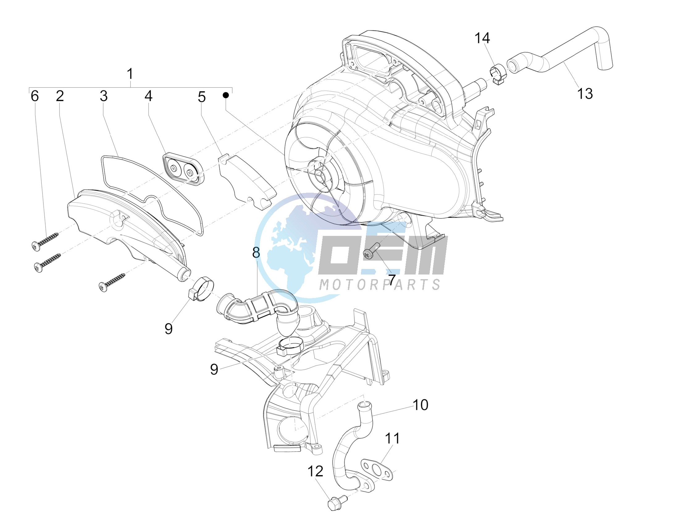 Secondary air box