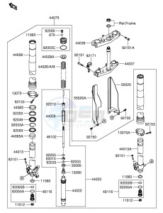 RM-Z250 (E24) drawing FRONT FORK