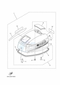 9-9FMH drawing FAIRING-UPPER