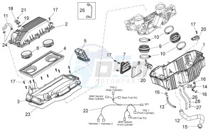 Dorsoduro 750 - ABS (EMEA, APAC, NAFTA) (AUS, CND, EU, J, USA) drawing Air box