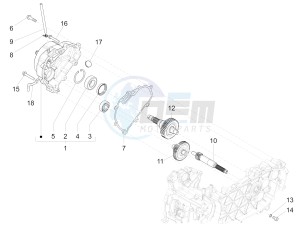 125 4T 3V I GET ie Primavera (APAC) (AU, EX, JA, KR, VT) drawing Reduction unit