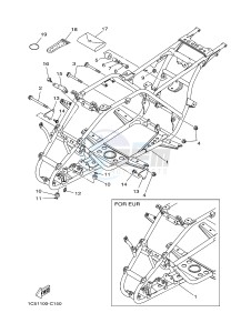 YFM125A YFM125GD GRIZZLY 125 (1PY5 1PY6) drawing FRAME