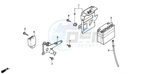 CRM75R drawing BATTERY/REGULATOR