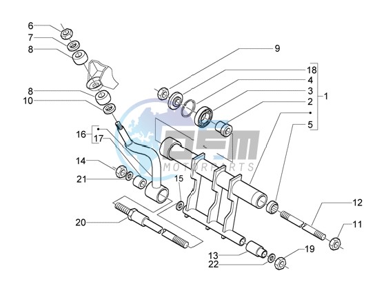 Swinging arm