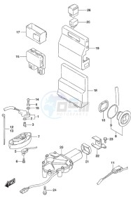 DF 175AP drawing PTT Switch/Engine Control Unit