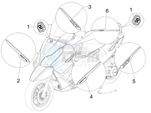 X7 250 ie Euro 3 drawing Plates - Emblems