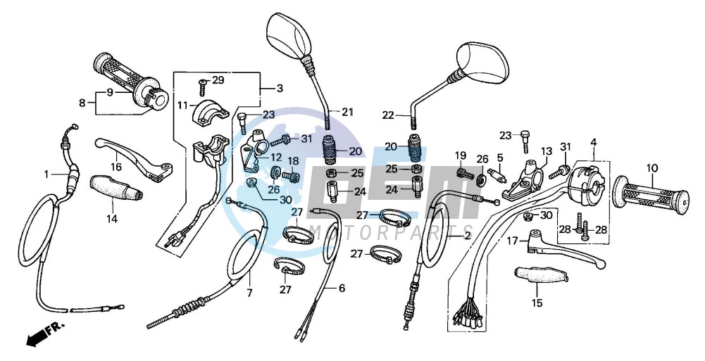 HANDLE LEVER/SWITCH/CABLE (3)