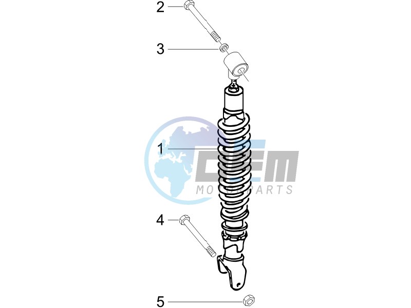 Rear suspension - Shock absorbers