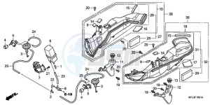 CBR1000RA9 Europe Direct - (ED / ABS TRI) drawing AIR INTAKE DUCT/SOLENOID VALVE