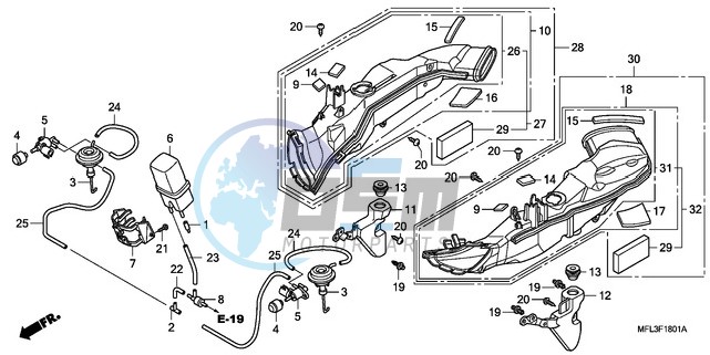 AIR INTAKE DUCT/SOLENOID VALVE