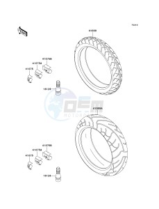 ZR 1000 A [Z1000] (A1-A3) drawing TIRES