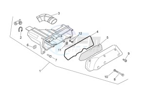 Scarabeo 50 2t e2 net drawing Air box