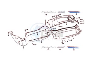 FIDDLE II 50 (25 KM/H) (AF05W4-NL) (E4) (L8-M0) drawing BODY COVER / FIDDLE II 50 (25 KM/H) (AF05W4-NL) (E4) (L8-M0)