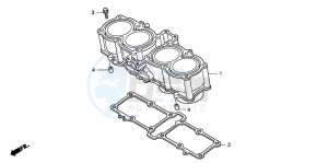 CB1300 CB1300SUPER FOUR drawing CYLINDER