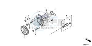 CRF250ME CRF250M UK - (E) drawing OIL PUMP