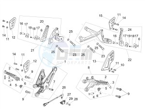 RSV4 1100 RACING FACTORY E4 ABS (APAC) drawing Foot rests