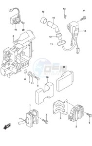 DF 25A drawing Rectifier/Ignition Coil Non-Remote Control