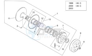 Mojito custom 50 2t (eng. aprilia) drawing Clutch II