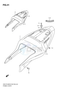 GSX-R1000 (E3-E28) drawing FRAME COVER (MODEL K3)