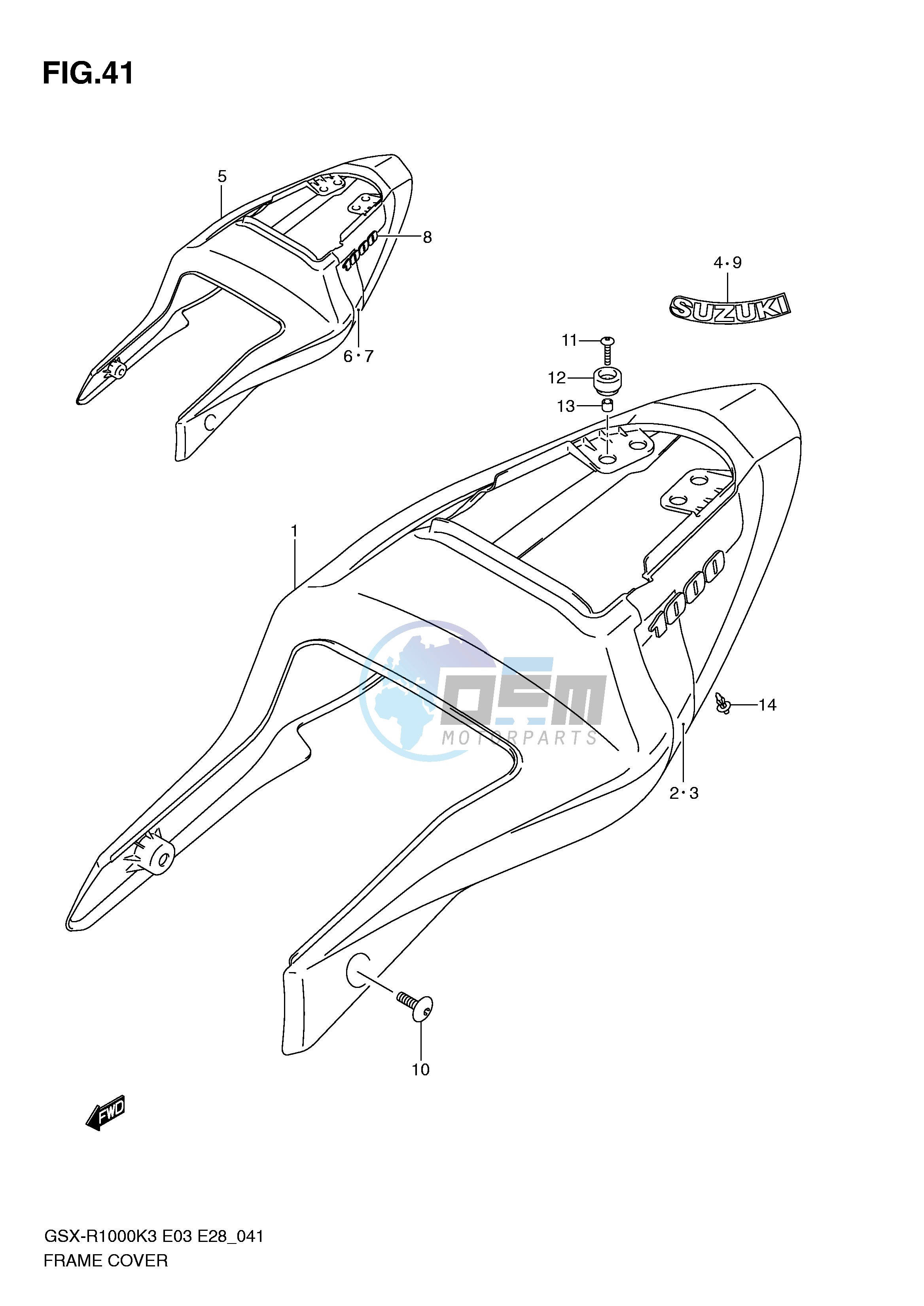 FRAME COVER (MODEL K3)