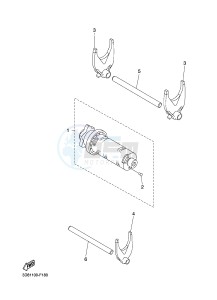 XVS1300CU XVS1300 CUSTOM (2SS1) drawing SHIFT CAM & FORK