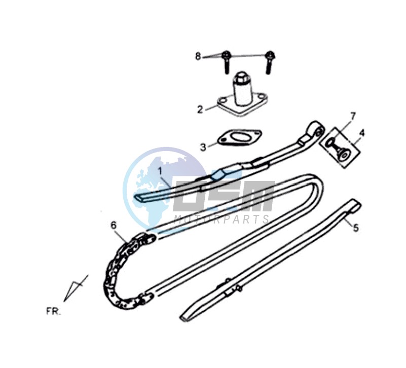 CHAIN / CHAIN TENSIONER / CHAIN GUIDE