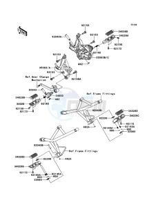 VERSYS_ABS KLE650DCF XX (EU ME A(FRICA) drawing Footrests