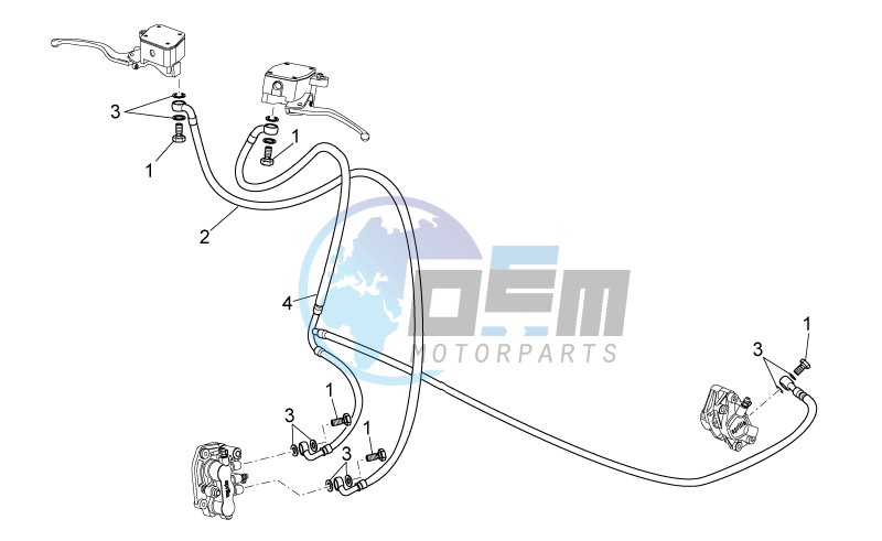 Front/rear brake system