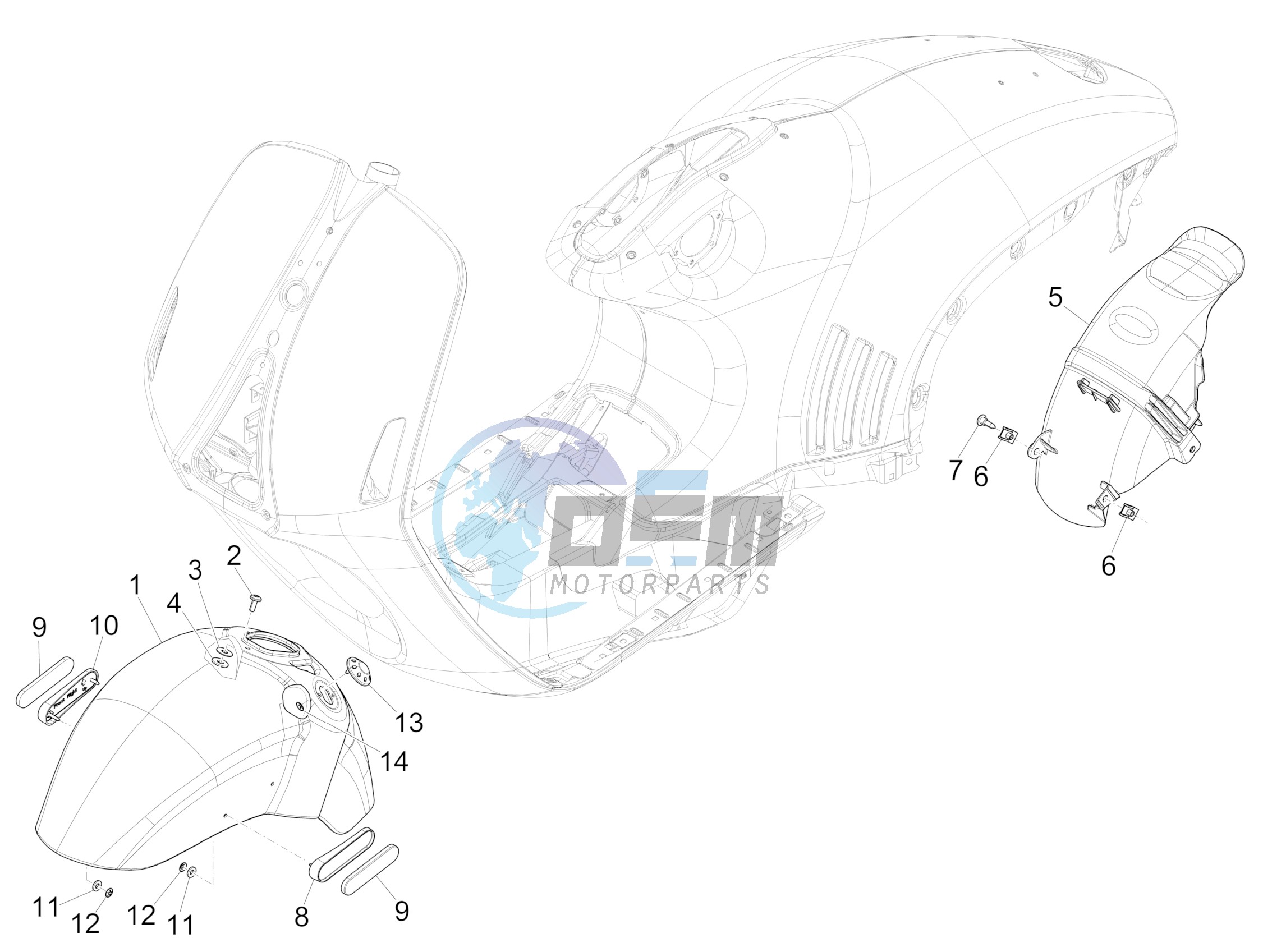 Wheel huosing - Mudguard