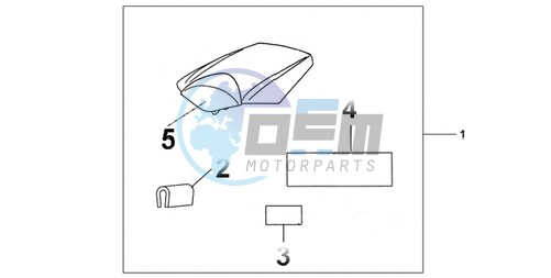 REAR SEAT COWL CANDY TAHITIAN BLUE