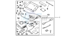 CBR1000RR9 Europe Direct - (ED / TRI) drawing KIT ALARM SYSTEM