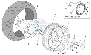 Sport 1200 1200 drawing Rear wheel