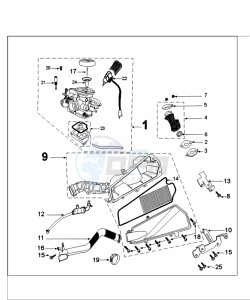 FIGHT 4 50 4T DARKSIDE drawing CARBURETTOR