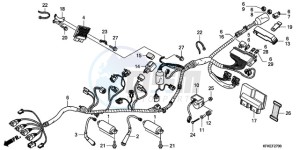 VTR2509 U drawing WIRE HARNESS/IGNITION COIL