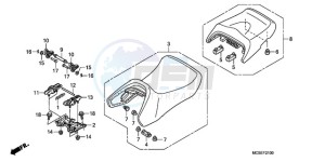 ST1300A9 Australia - (U / ABS MME) drawing SEAT