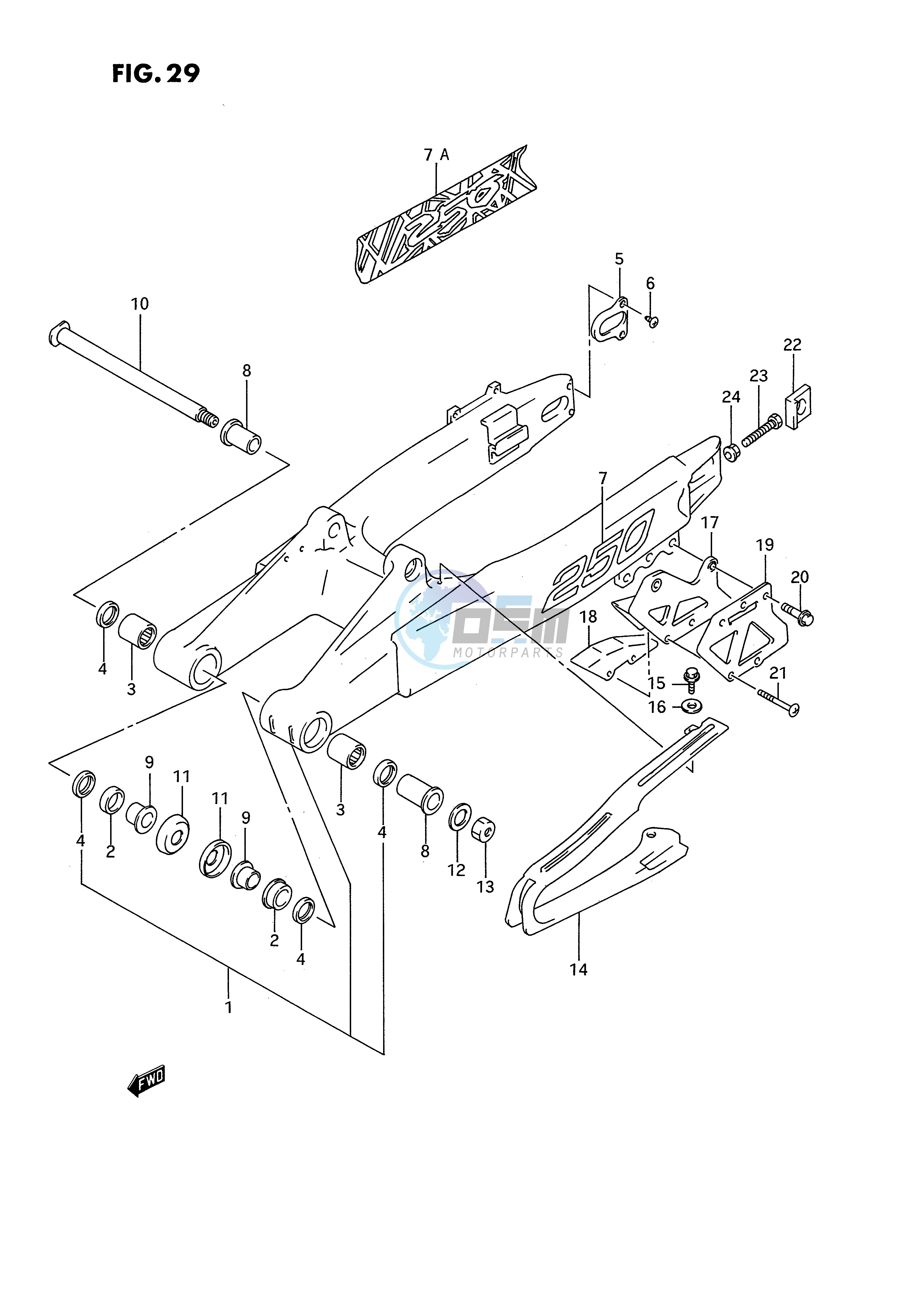 REAR SWINGING ARM