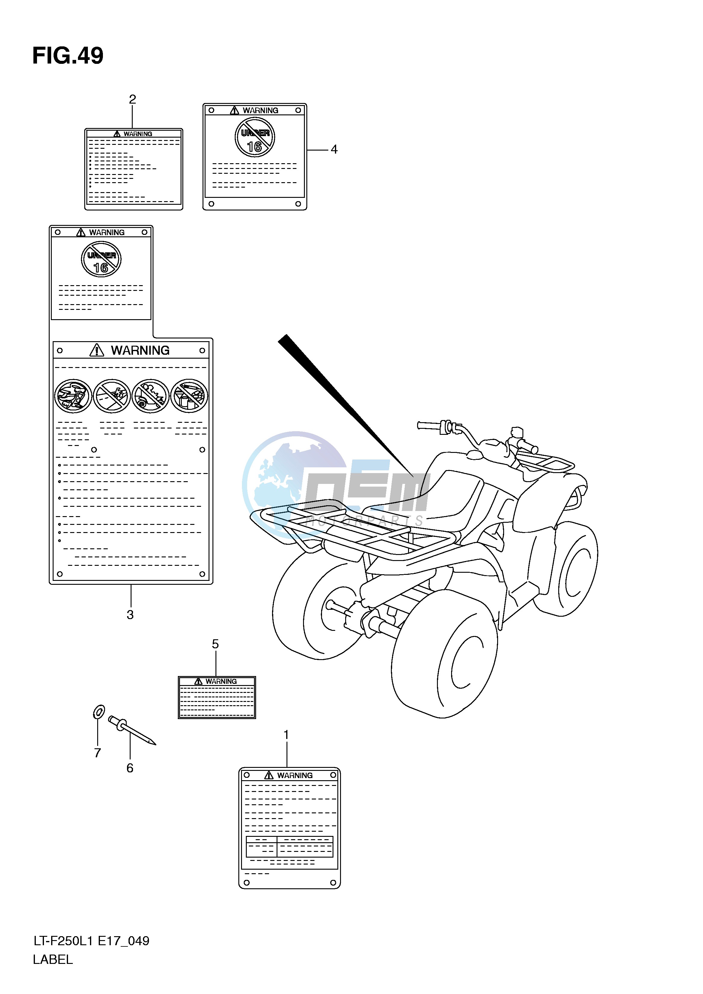 LABEL (LT-F250L1 E17)