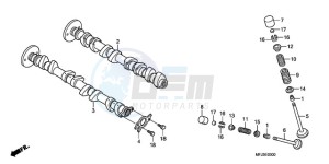 CBR600RR9 U / MME drawing CAMSHAFT/VALVE