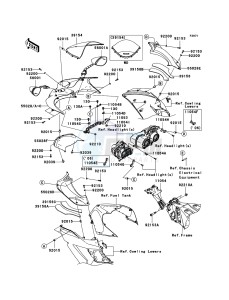 ZZR1400 ZX1400A6F FR GB XX (EU ME A(FRICA) drawing Cowling