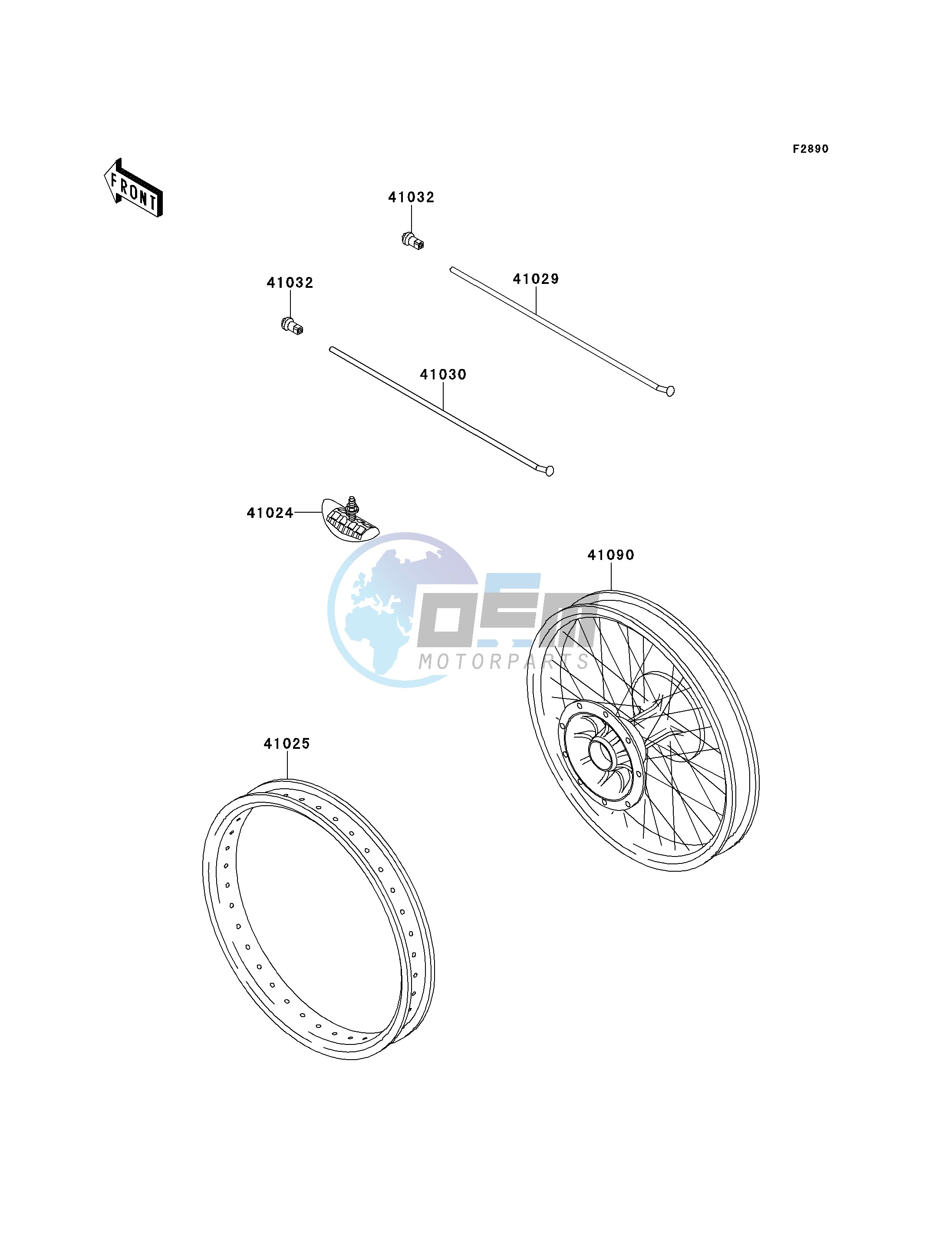 OPTIONAL PARTS-- 20" FRONT WHEEL- -