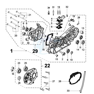 VIVA SL3A drawing CRANKCASE