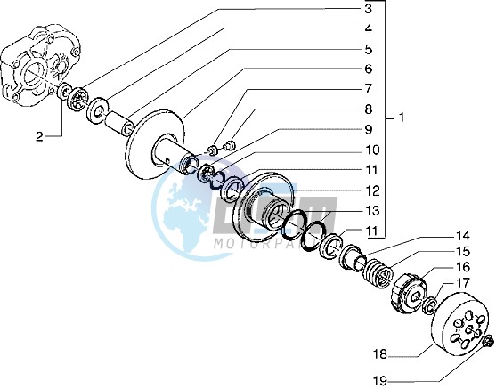 Driven pulley