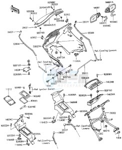 ZG 1000 A [CONCOURS] (A4-A6 A4 ONLY CAN) [CONCOURS] drawing COWLING