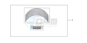 CBR1000RR9 France - (F / MK) drawing KIT WHEEL STICKER