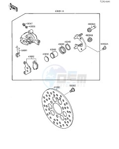 KXF 250 A [TECATE 4] (A1-A2) [TECATE 4] drawing FRONT BRAKE