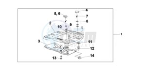 XL700V9 F / CMF drawing TOP BOX BRACKET