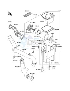 KLF300 4x4 KLF300-C17 EU GB drawing Air Cleaner